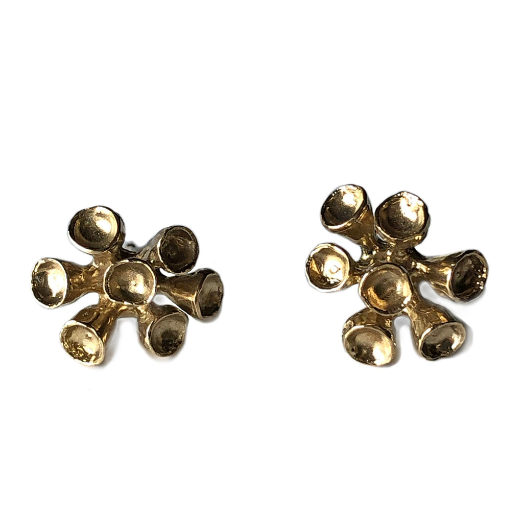 Bell Bouquet Earrings - Yellow Bronze | Kirsten Muenster Jewelry