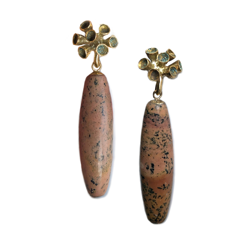 Landscape Jasper Bouquet Earrings | Kirsten Muenster Jewelry