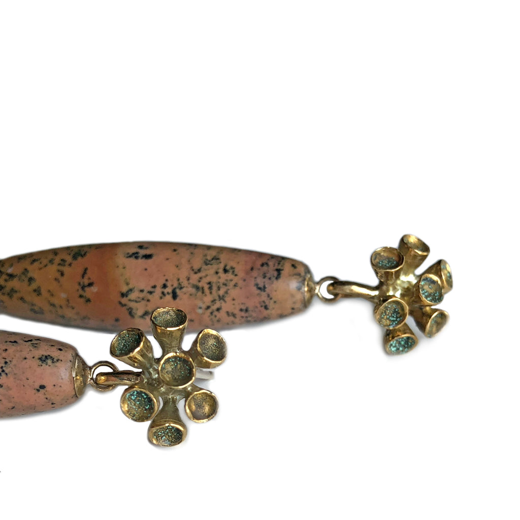 Landscape Jasper Bouquet Earrings | Kirsten Muenster Jewelry