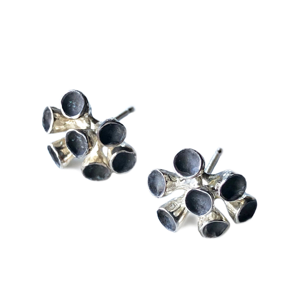 Bell Bouquet Earrings - Silver   